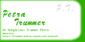 petra trummer business card